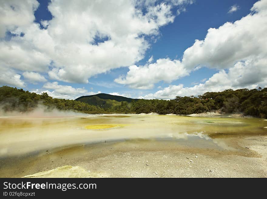 Hot springs natural park new zealand