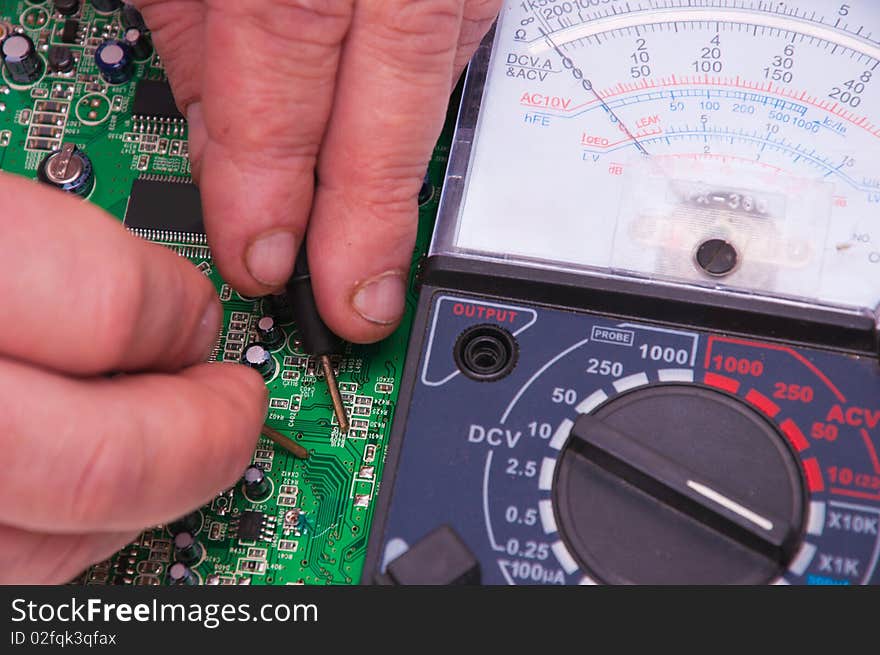 The device for measurement and equipment testing. The device for measurement and equipment testing