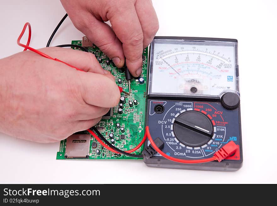 The device for measurement and equipment testing. The device for measurement and equipment testing