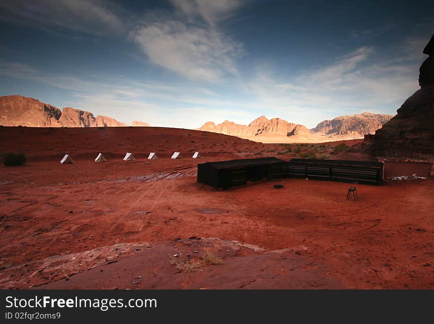 Desert Wadi Rum in Jordan