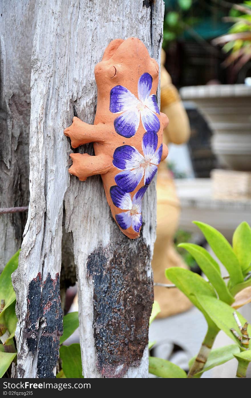 Baked clay doll in Thailand ,