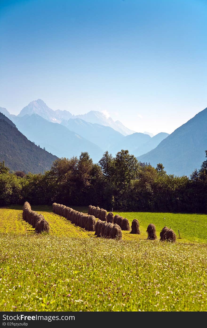 Beautiful landscape in the tirolean Alps