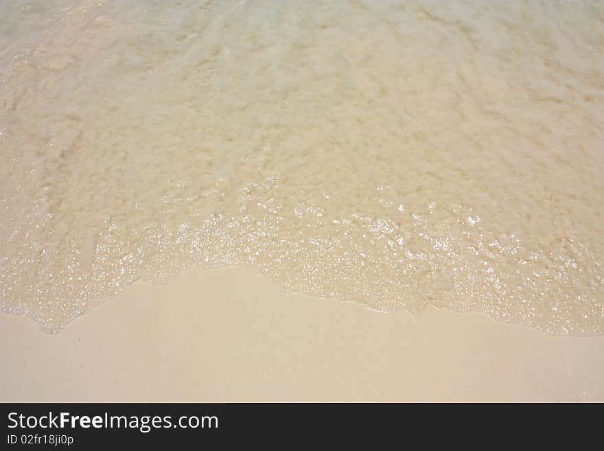 Beautiful Sand and white sand of south sea in thailand.