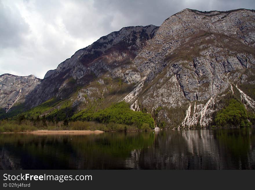 Lake With Alps