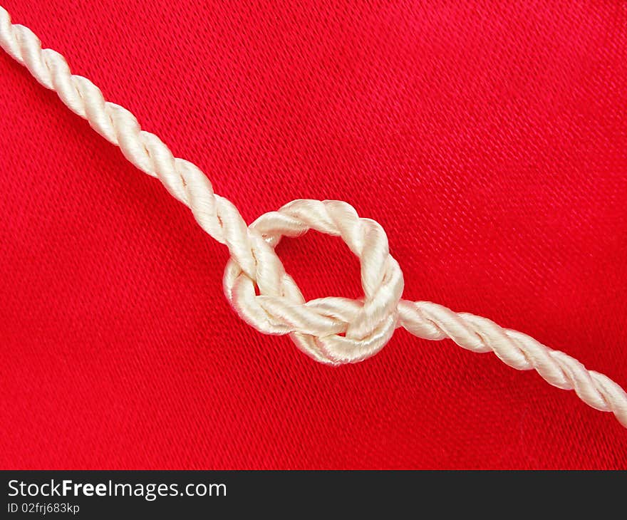 Rope tied in knot