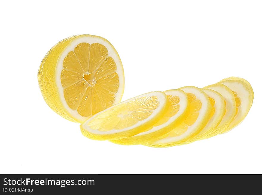 Lemon and lemon slices