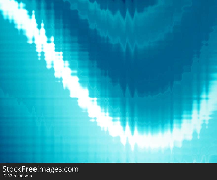 Blue dynamic wave over blue background. Illustration. Blue dynamic wave over blue background. Illustration