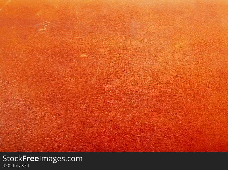 Old brown leather texture, Empty vintage background