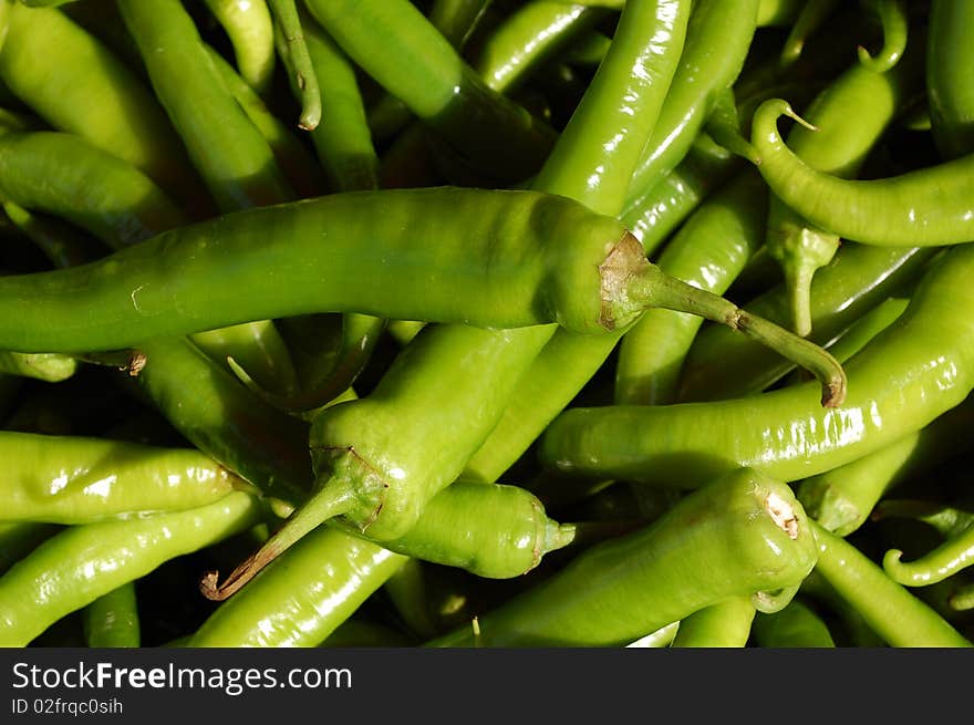 Green peppers