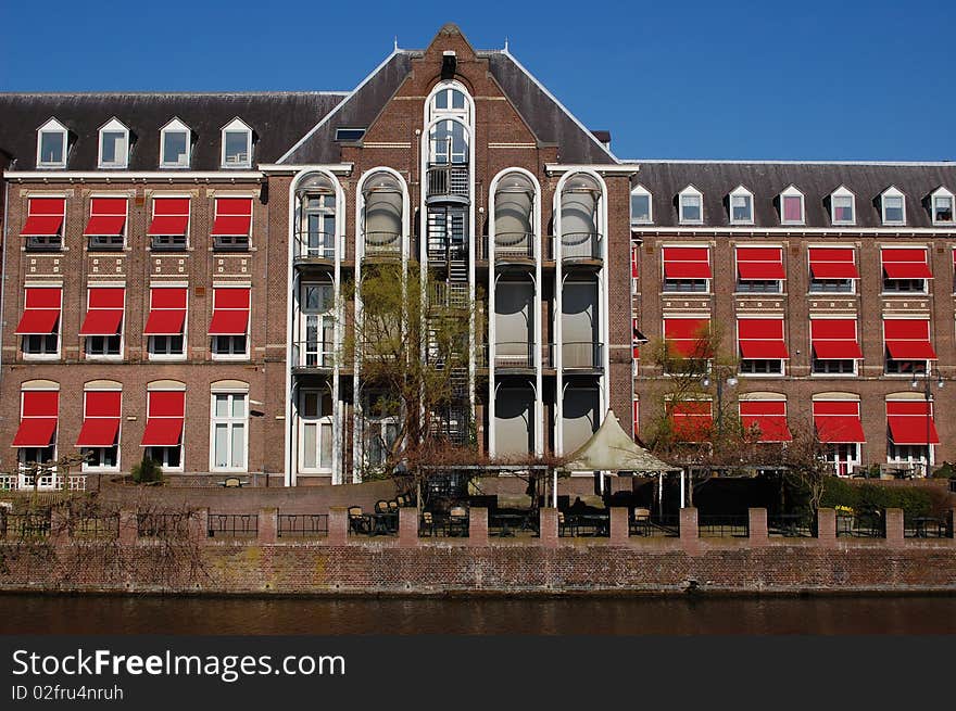 A building in Holland with sunshields