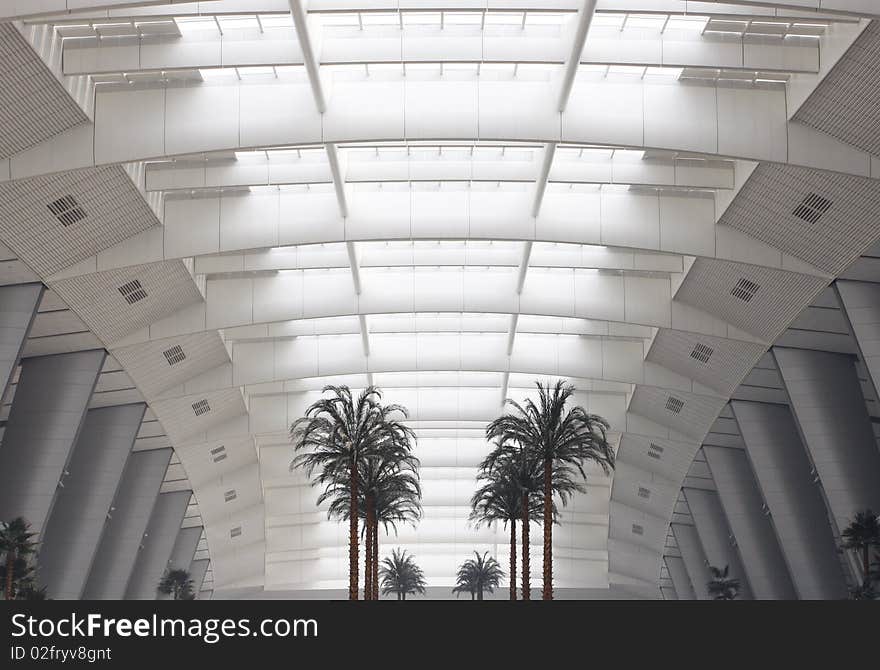 Glass dome of a modern business building