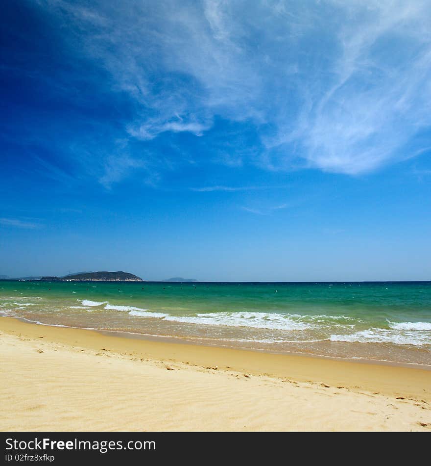 Beautiful beach and caribbean sea. Beautiful beach and caribbean sea