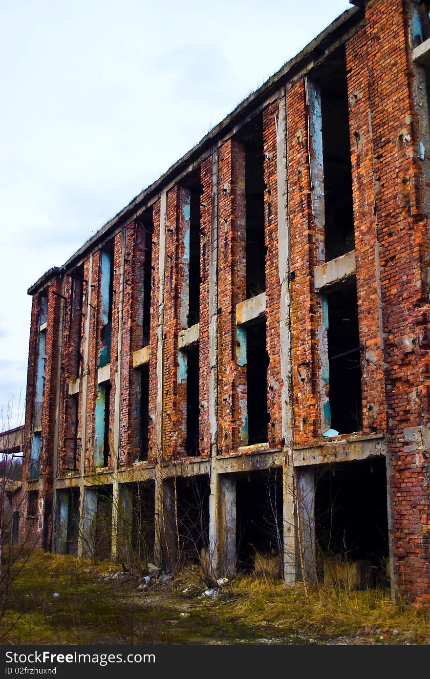 Ruins of a very heavily polluted industrial site, 1890's the place was known as one of the most polluted towns in Europe. Ruins of a very heavily polluted industrial site, 1890's the place was known as one of the most polluted towns in Europe.