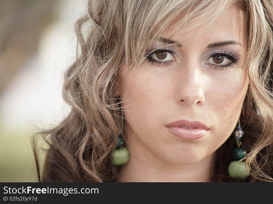 Headshot of a beautiful young woman