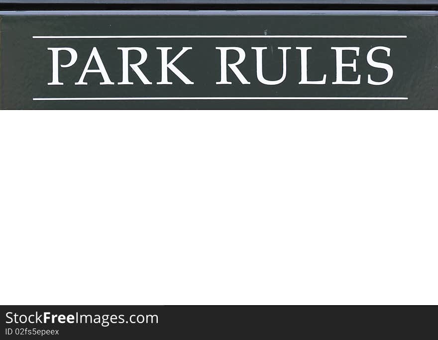 Park sign