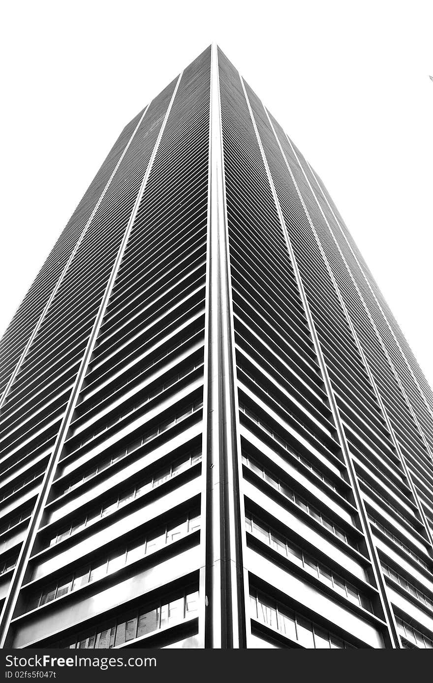 One Liberty Plaza in the financial district of manhattan in Black and White. One Liberty Plaza in the financial district of manhattan in Black and White