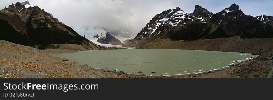 Lagoon And Glacier In Patagonia