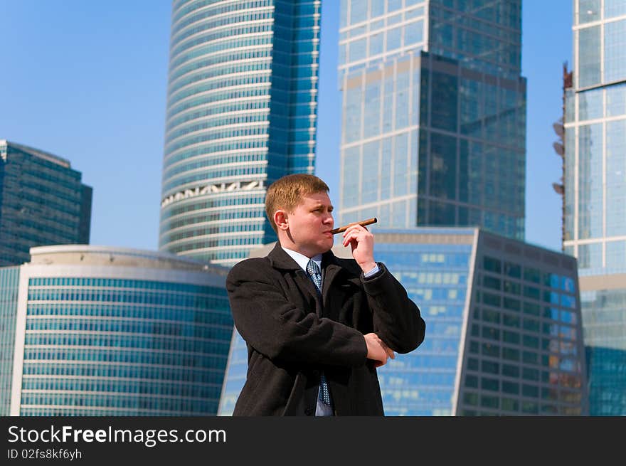 Businessman with cigar