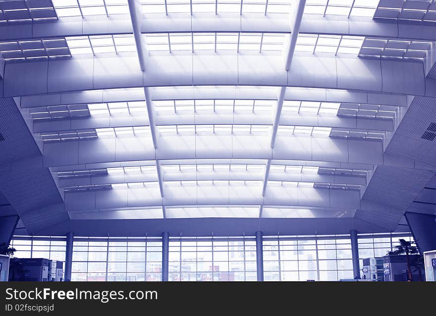 Glass dome of a modern business building