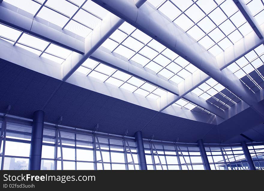 Glass dome of a modern business building