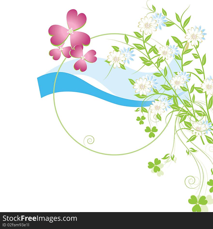 Abstract background with nature symbol. Abstract background with nature symbol