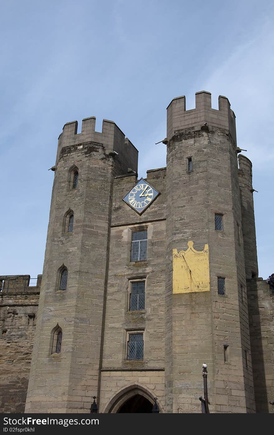 The gatehouse at Warwick Castle