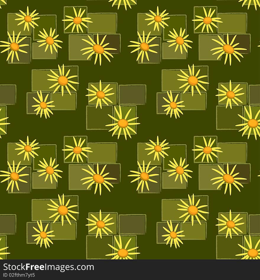 Seamless Pattern With Flowers