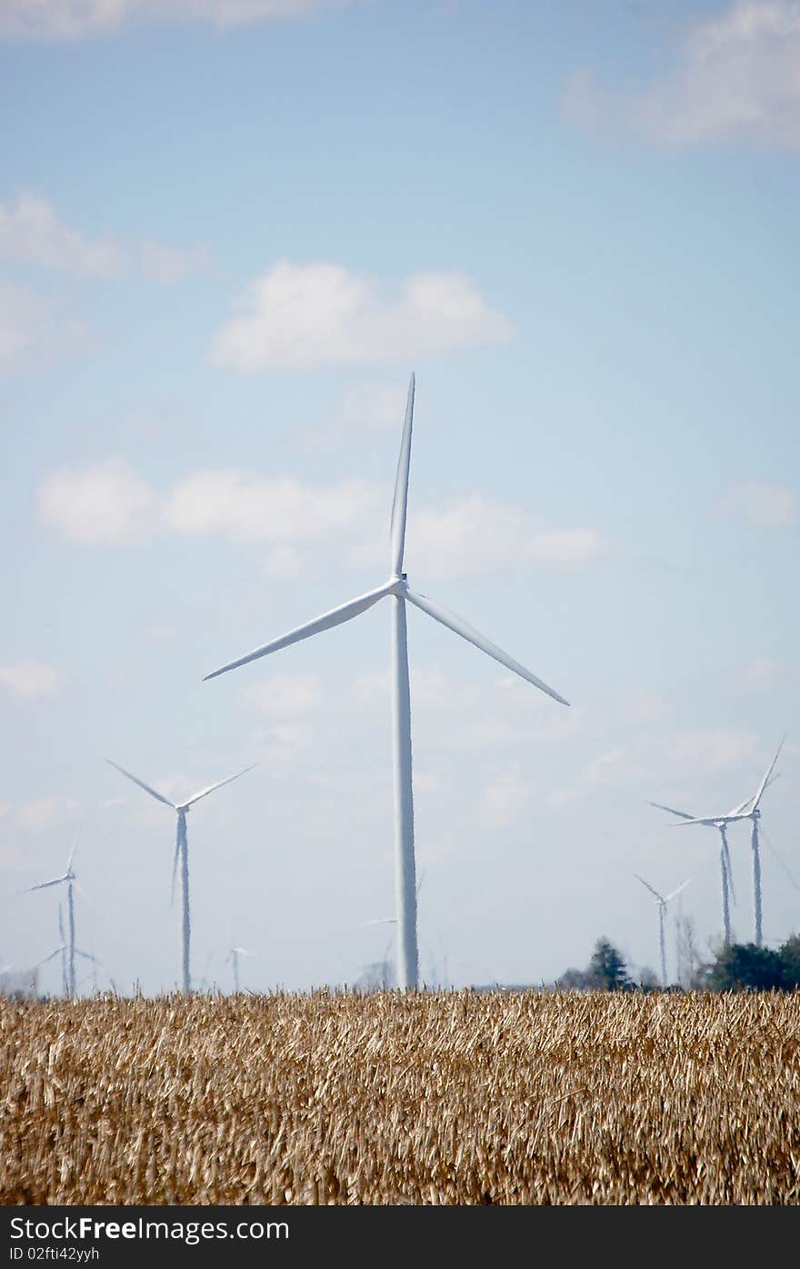 Big Turbine on the farmfield