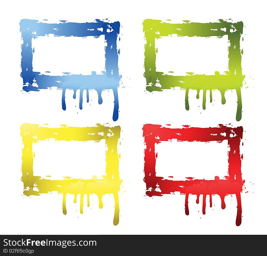 Set of colored banners. Set of colored banners