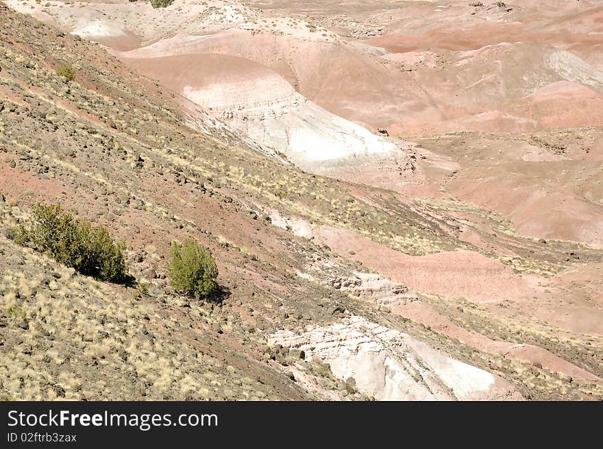 Mountain Perspective of rock and dirt