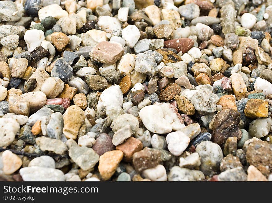 Small rock mixed with sand. Small rock mixed with sand.