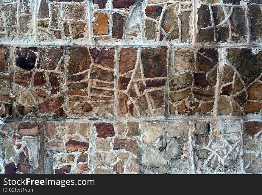 Stone wall resembling aboriginal art. Stone wall resembling aboriginal art