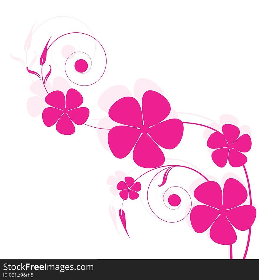 Abstract flowers background with place for your text. Abstract flowers background with place for your text