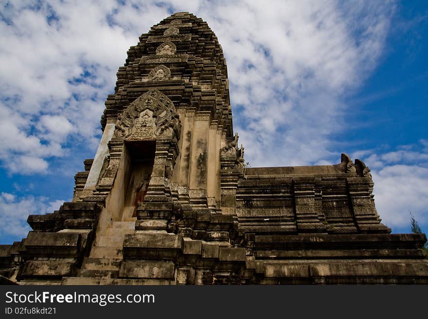 Temple or pagoda in Thailand.