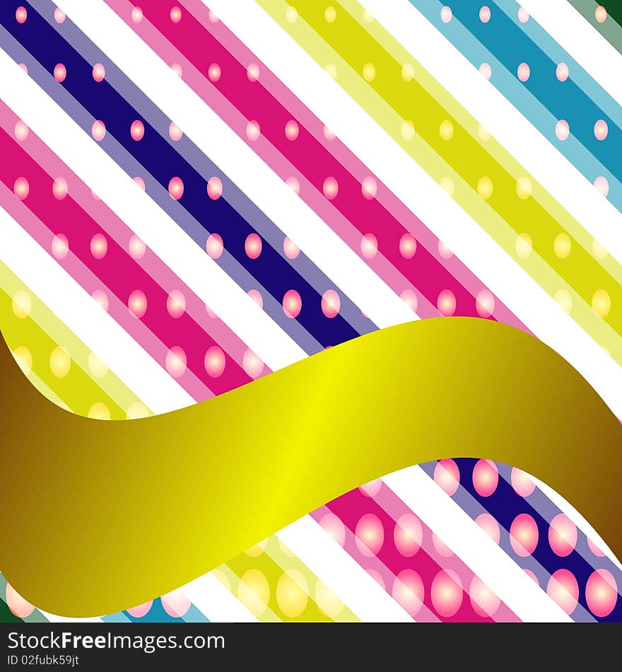 Abstract illustration on yellow background. Abstract illustration on yellow background