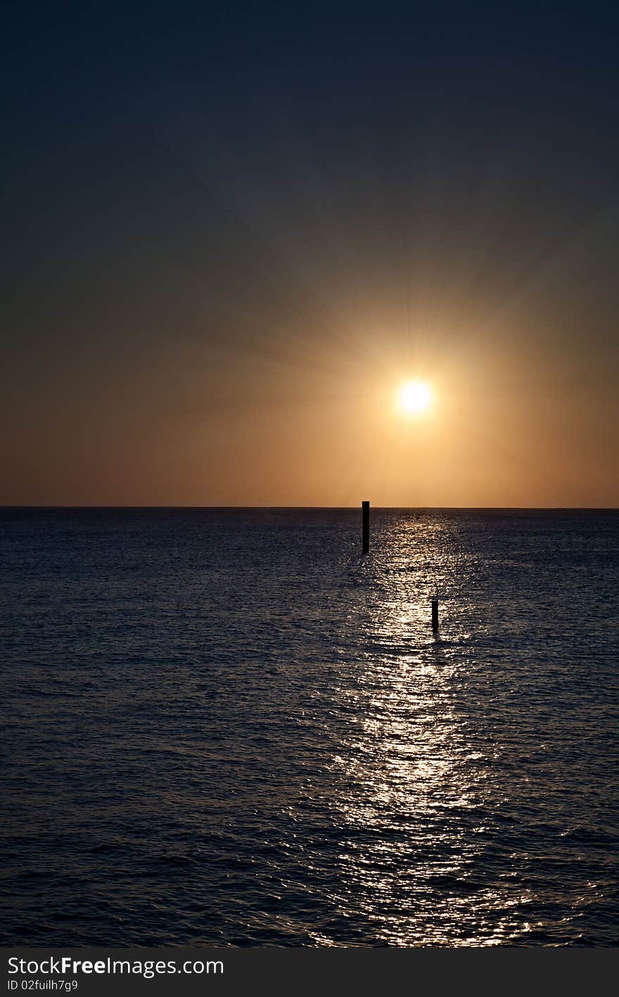 Sunset on the Caribbean