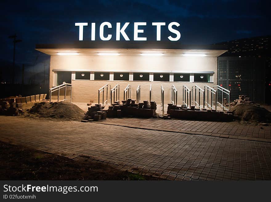 Ticket box under construction ,johannesburg