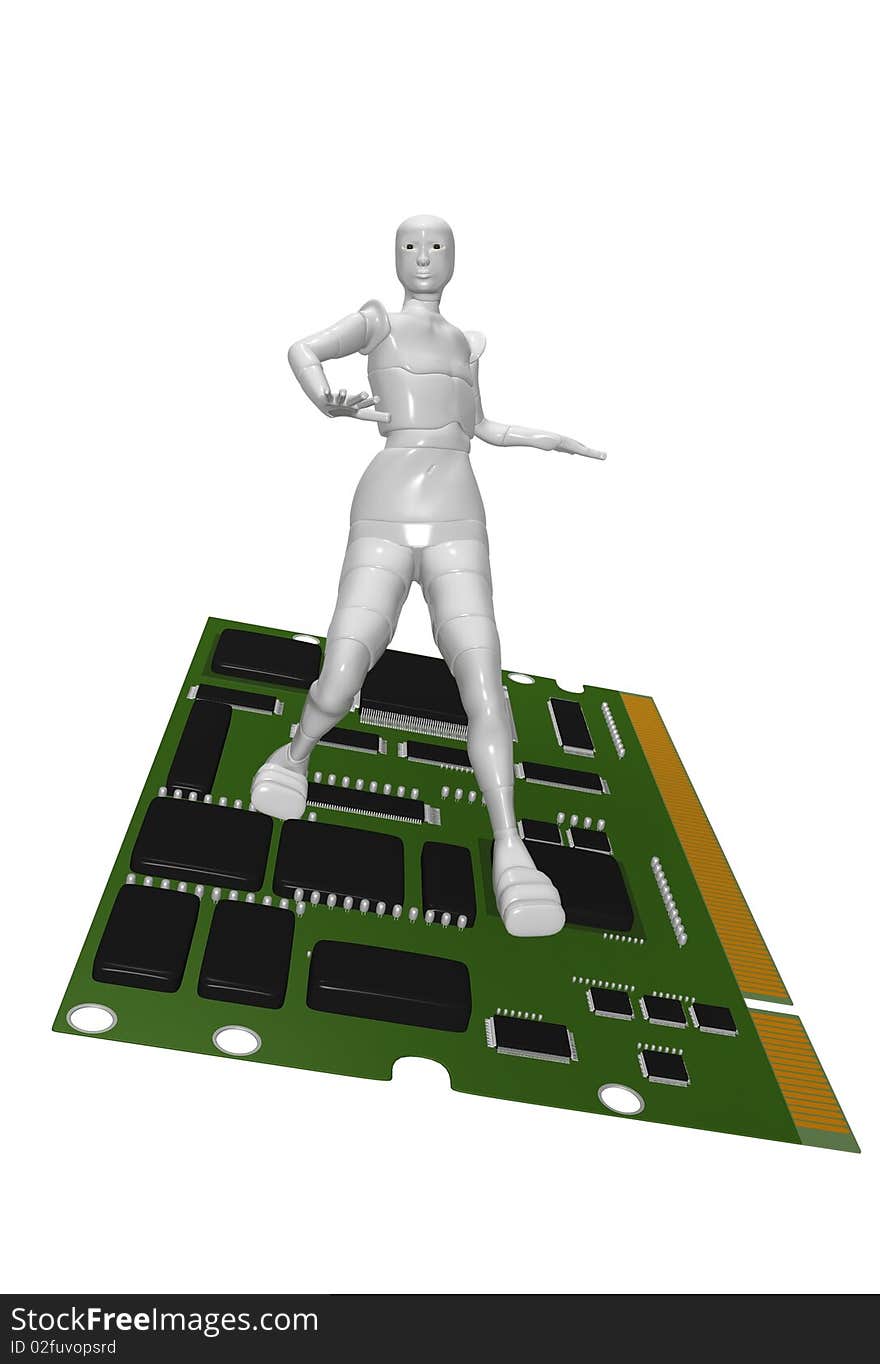 Android female board computer