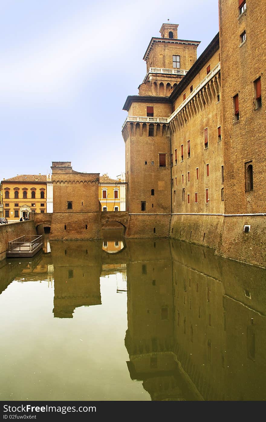 Especially the castle of Ferrara