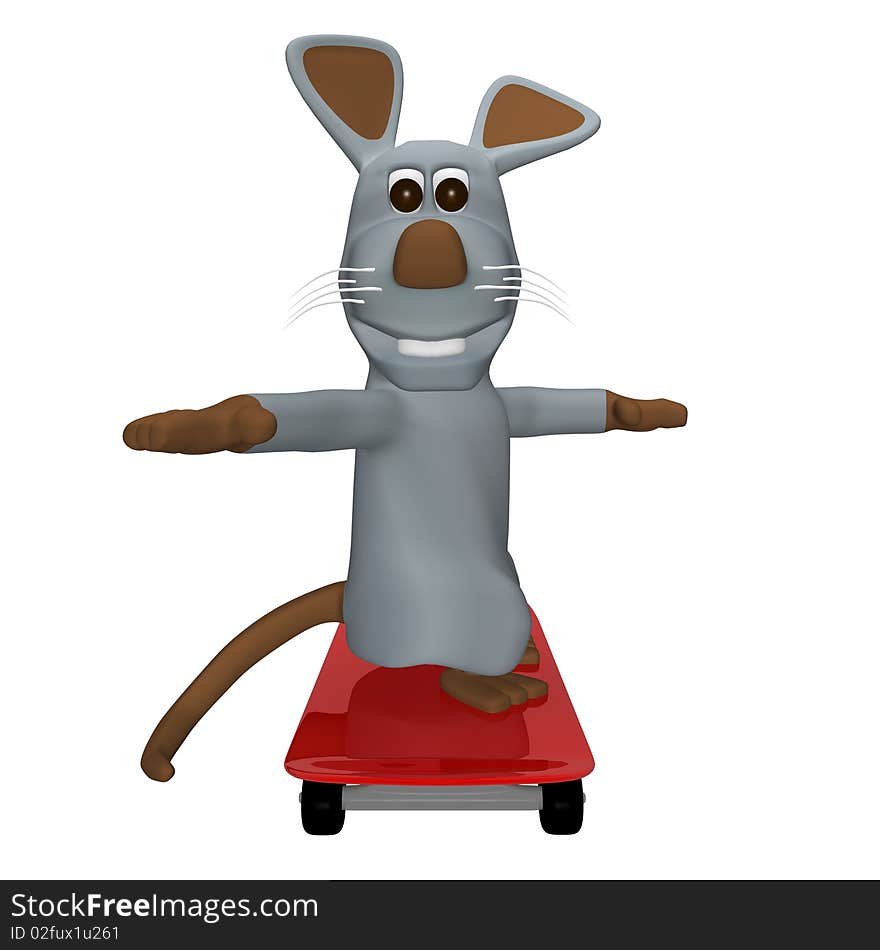 Mouse skateboard