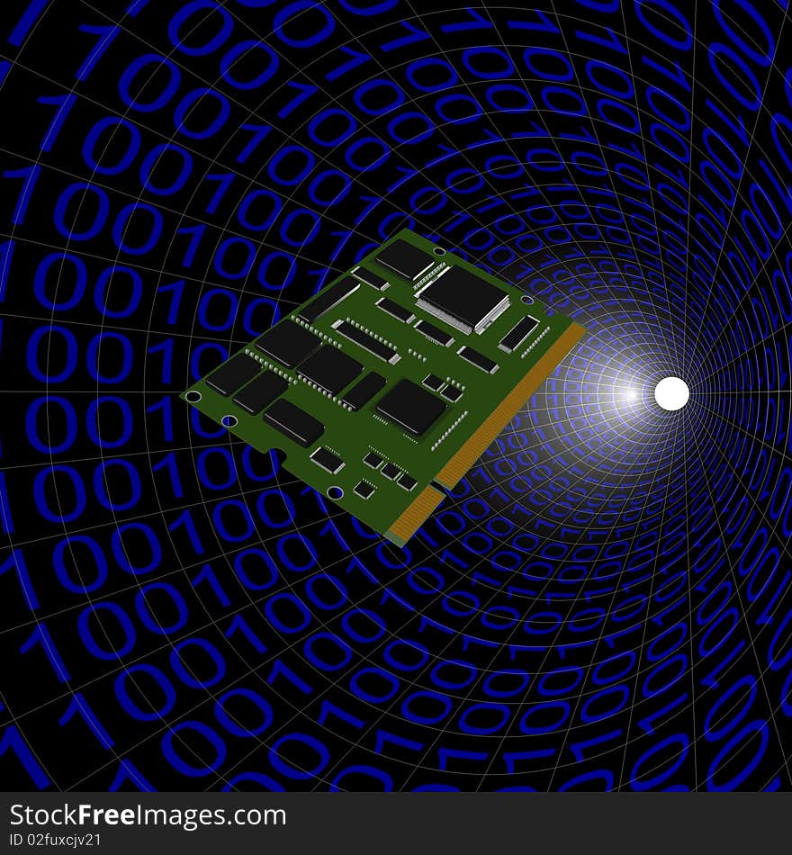 Board computer in a binary system