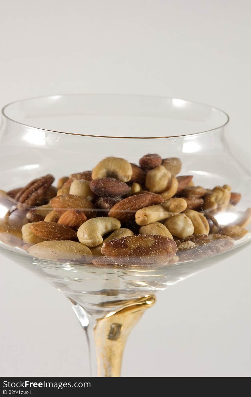 Mixed nuts in a bowl