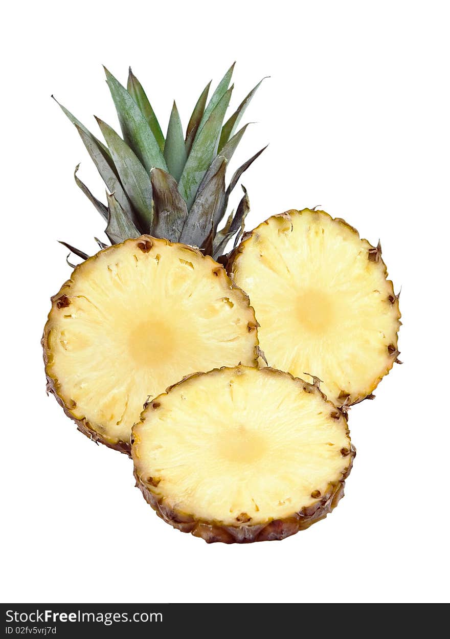 Sliced pineapple