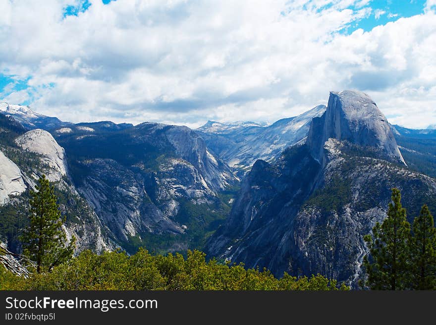 Half Dome in Yosemite valley attracts millions of visitors a year.