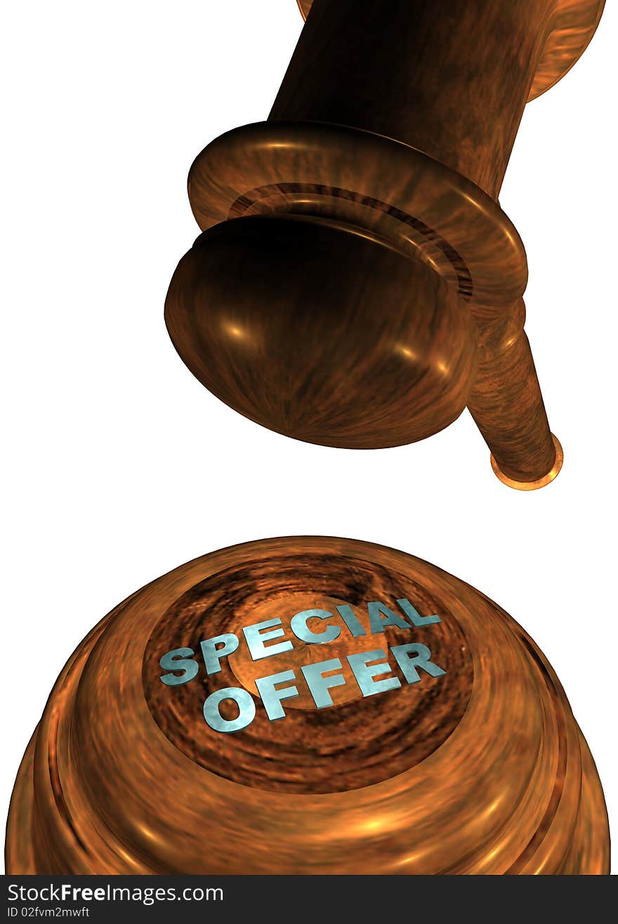 Gavel with SPECIAL OFFER