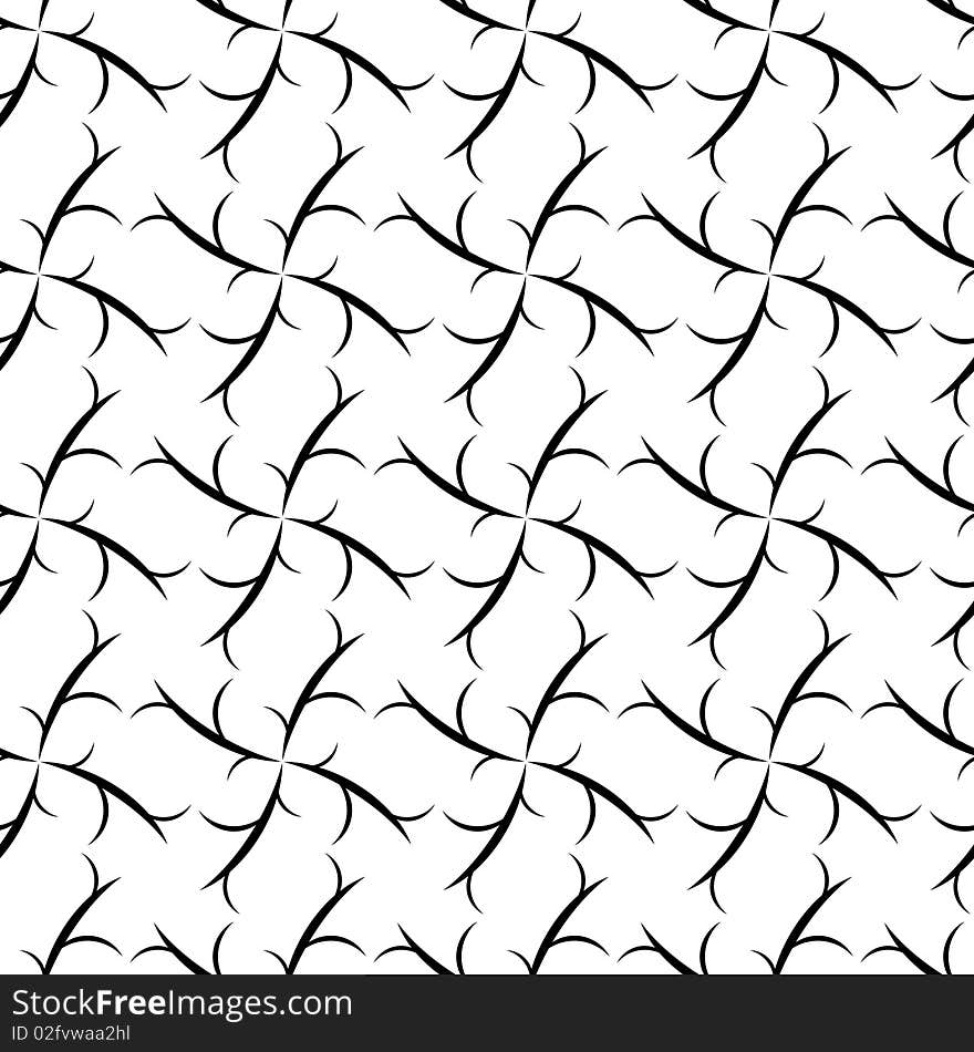 Seamless Ornament Swirl Pattern