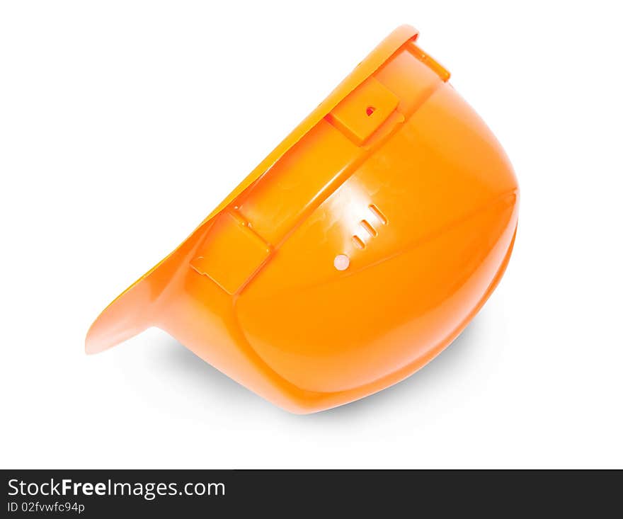 Hard hat. Isolated on white background with clipping path