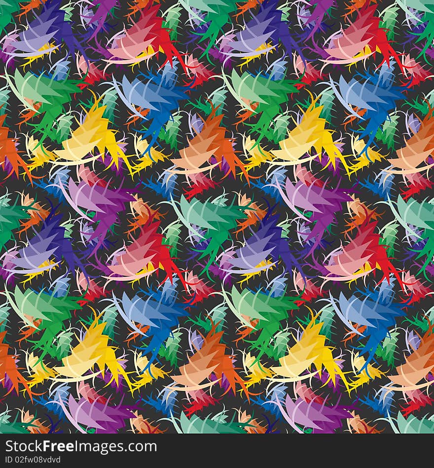 Seamless Vivid Abstract Pattern