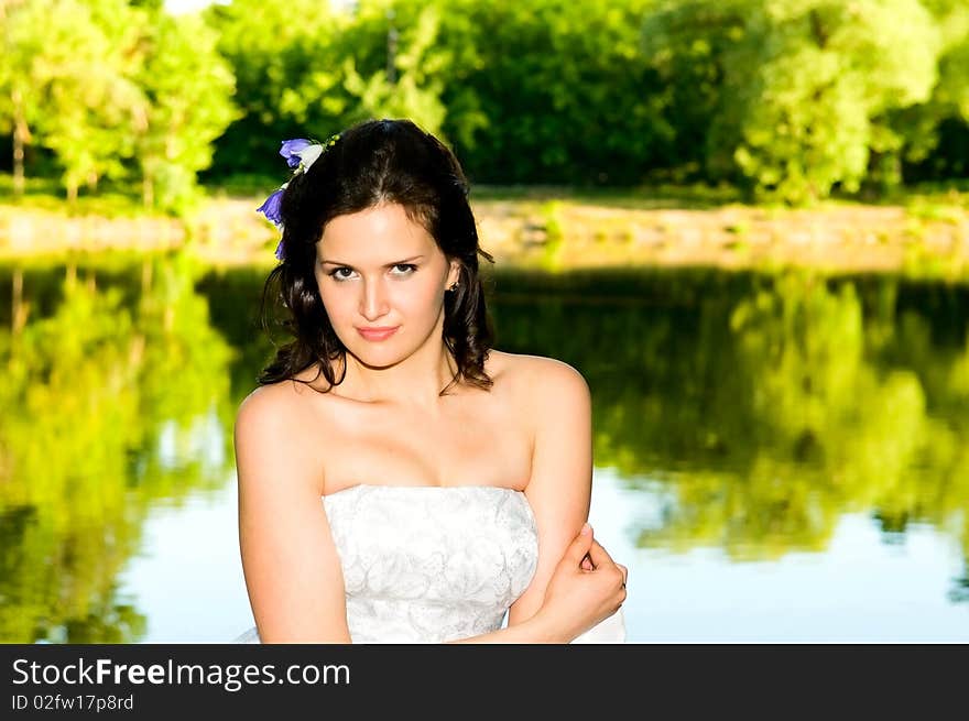 Woman in white