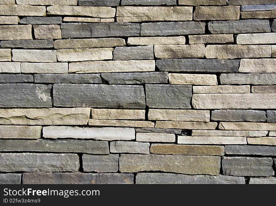 Closeup view of stone wall. Closeup view of stone wall